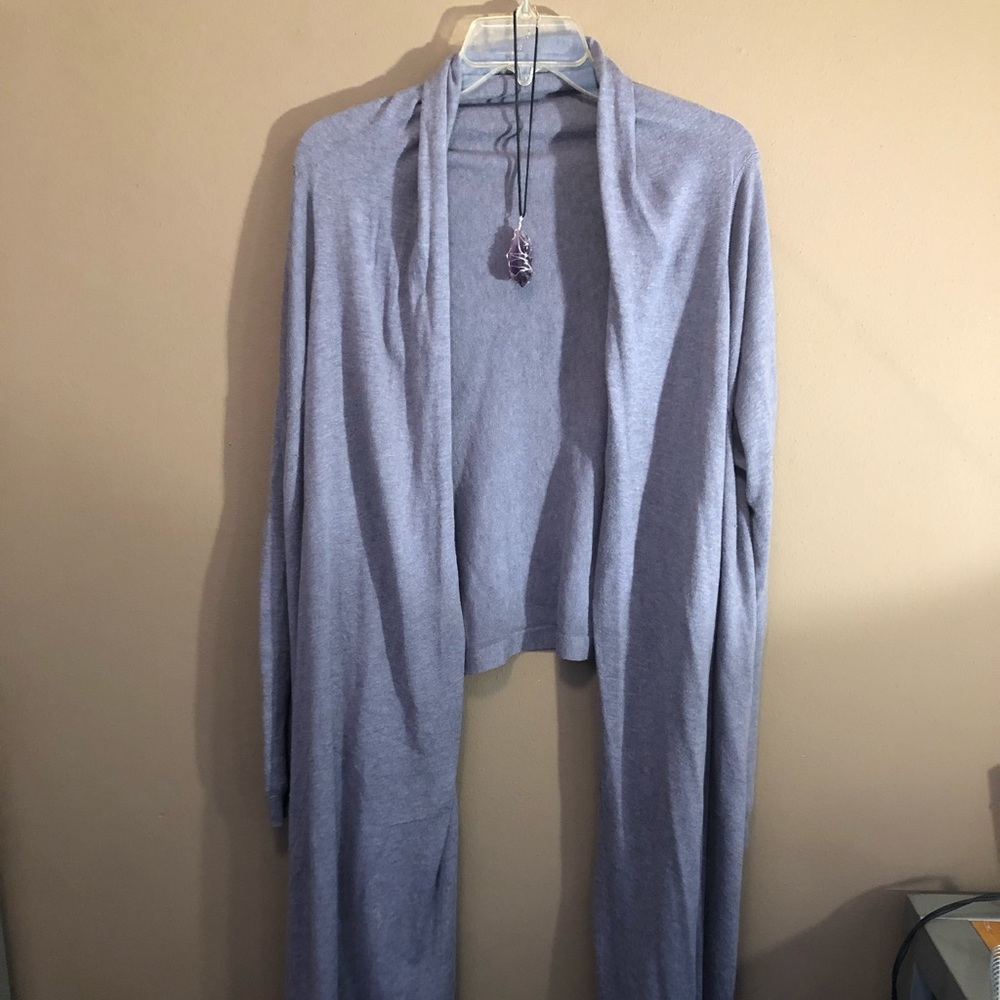 Lavender HiLow cardigan